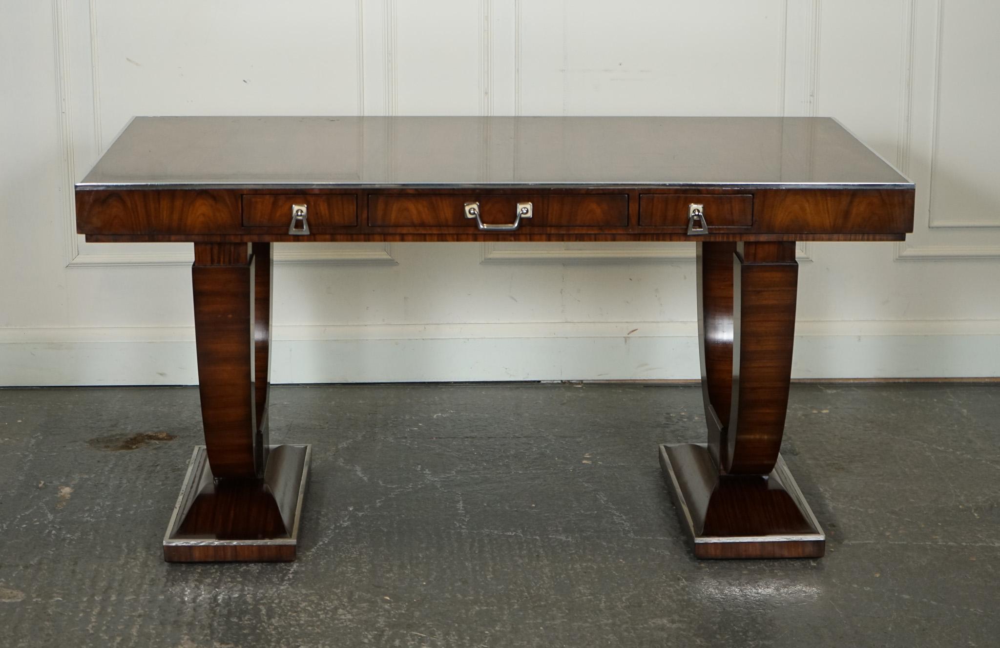 RARA scrivania da ufficio in stile ART DECO di Theodore Alexander a due cassetti in vendita 7
