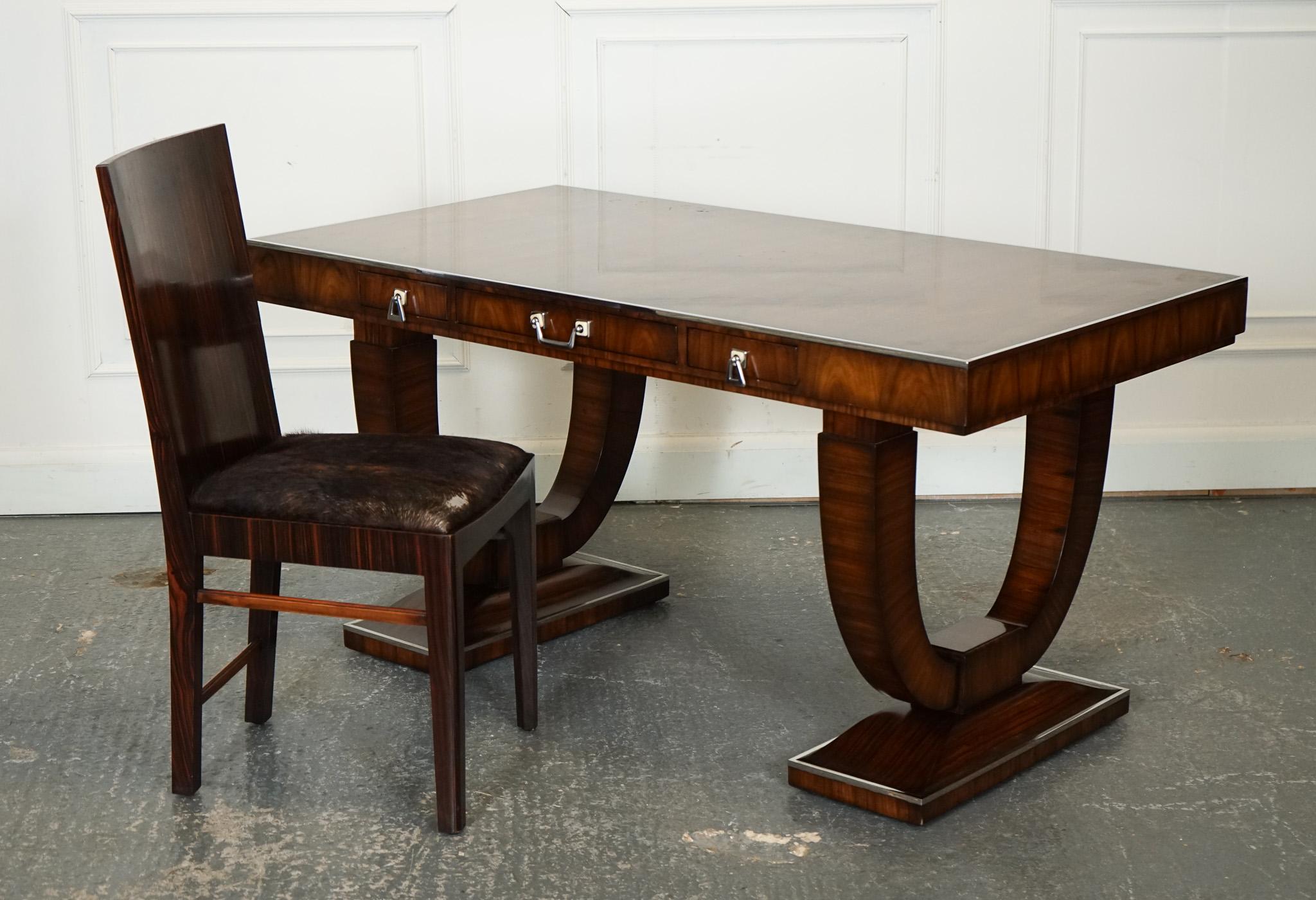 RARA scrivania da ufficio in stile ART DECO di Theodore Alexander a due cassetti In condizioni buone in vendita a Pulborough, GB