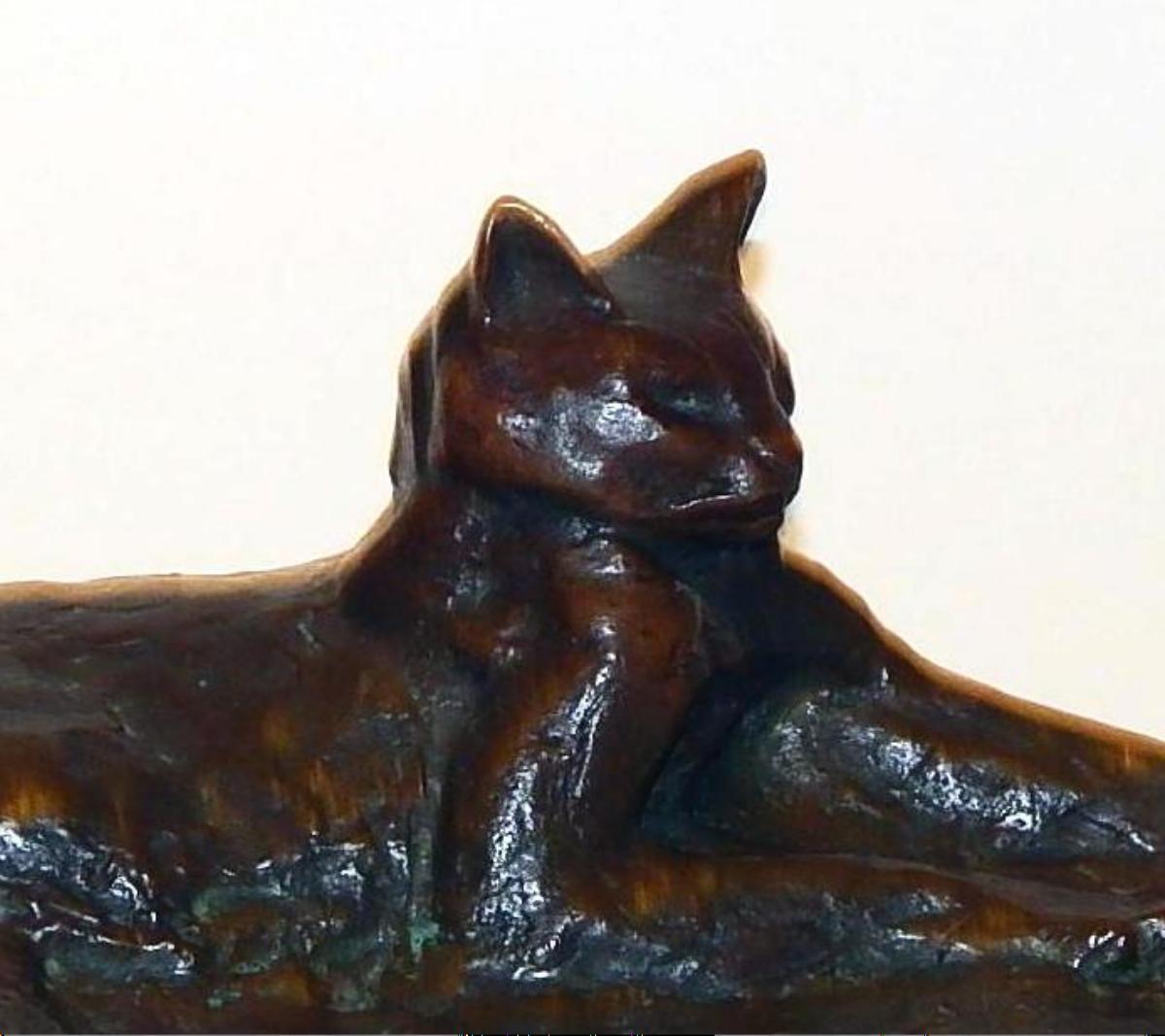 Rare Theophile Steinlen Bronze Sculpture, circa 1900, 