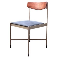 Rara sedia modernista Thereca in teak industriale