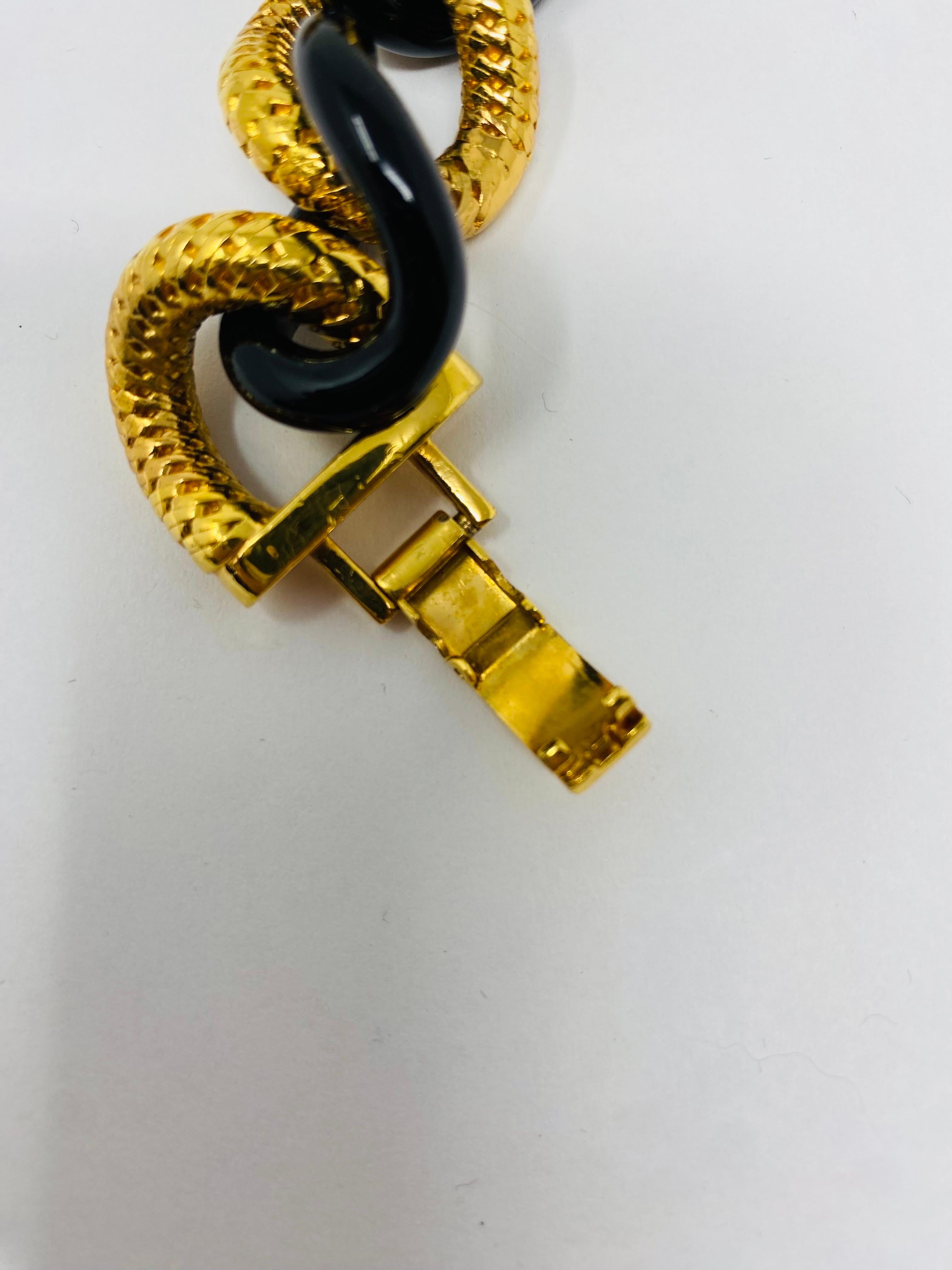 Rare Thick Chain Medusa Charm Bracelet by Versace For Sale 2