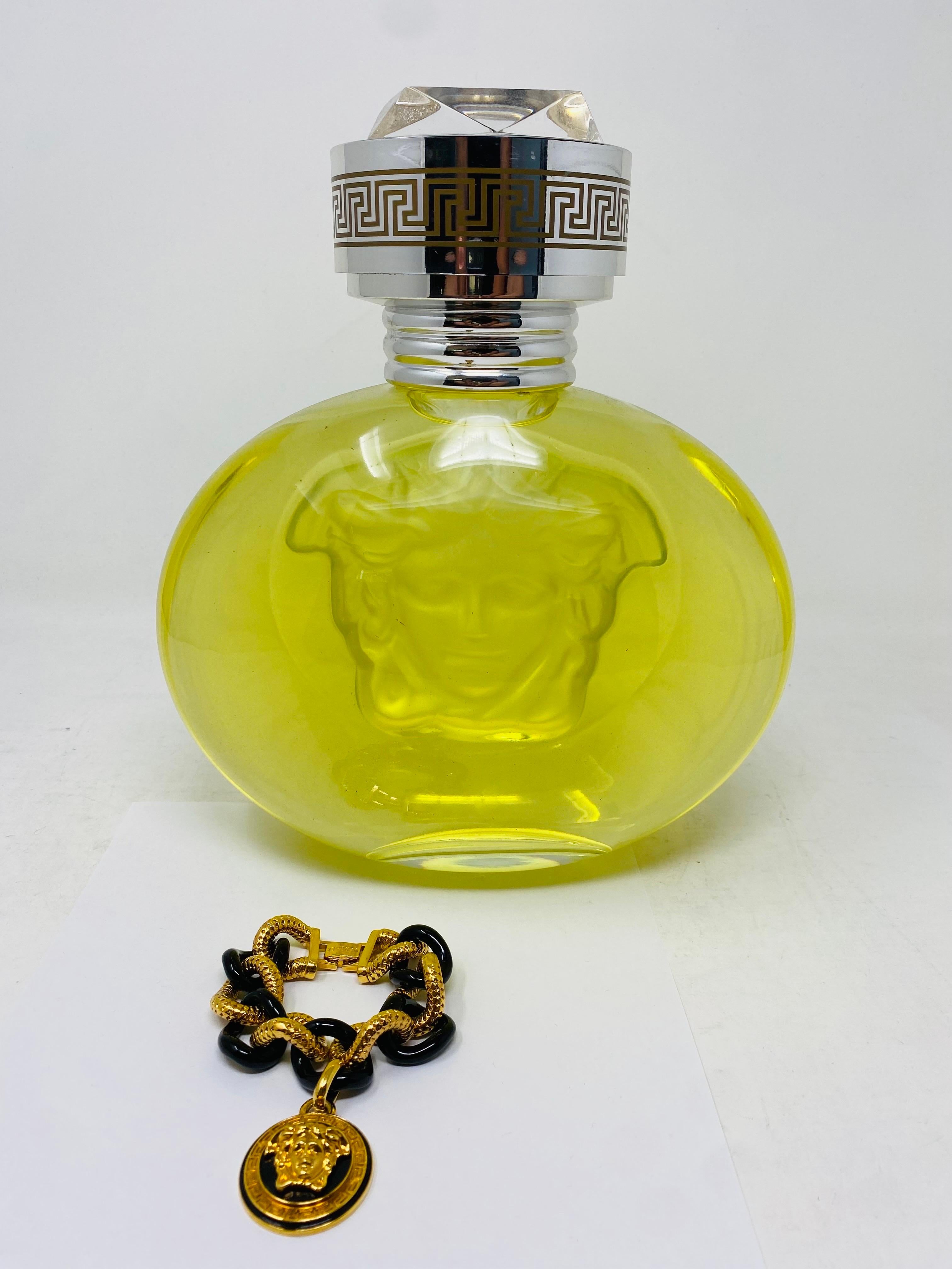 Rare Thick Chain Medusa Charm Bracelet by Versace For Sale 3