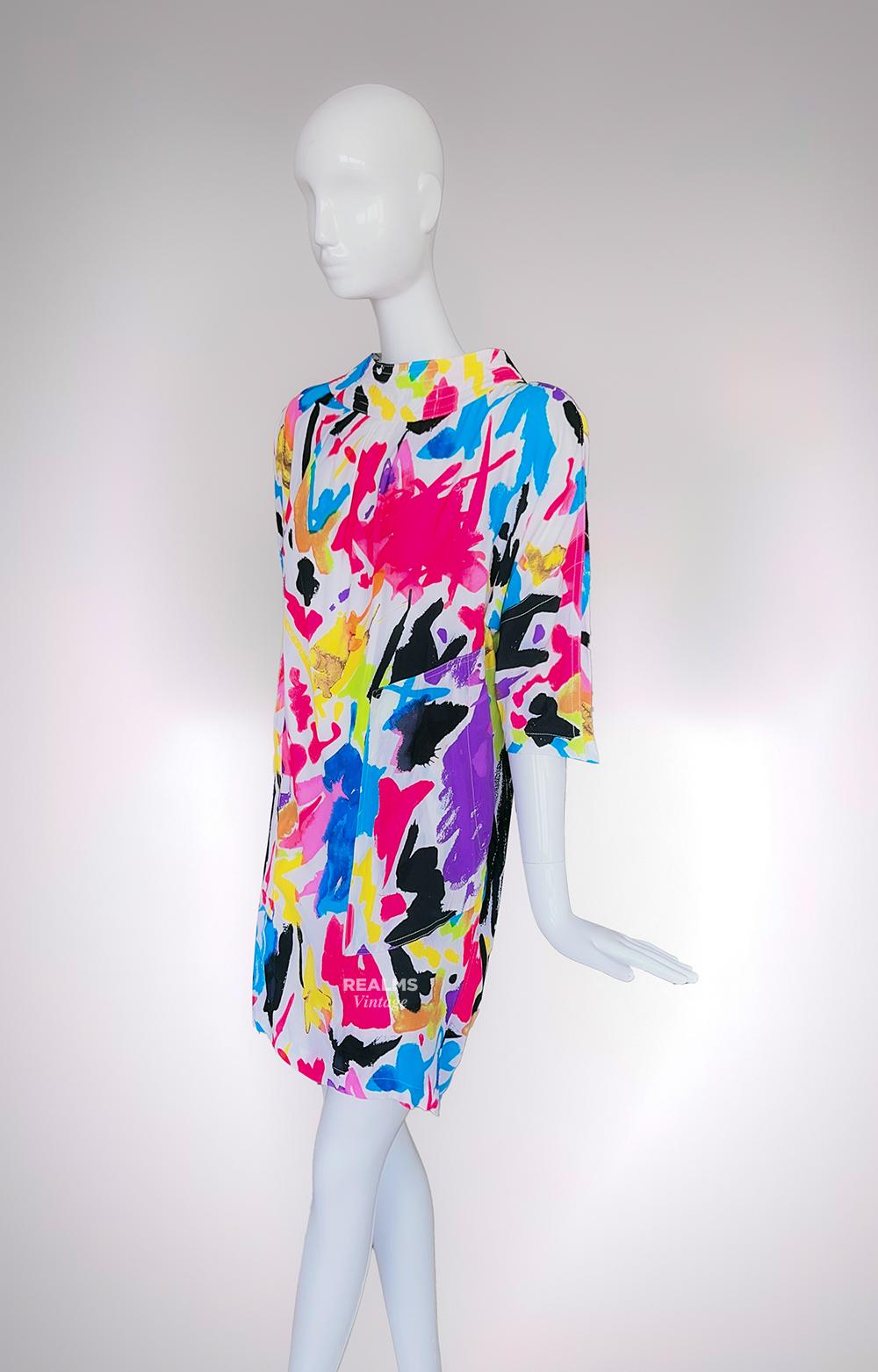 Rare Thierry Mugler 1986 Collection Dress with Belt For Sale 8