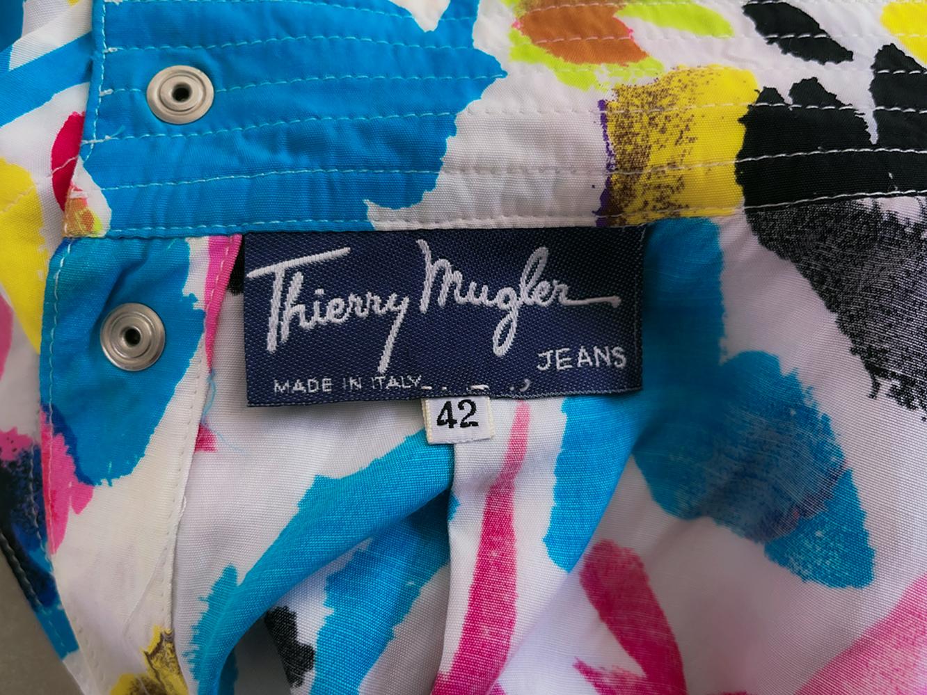 Seltenes Thierry Mugler 1986 Kollektion Kleid mit Gürtel im Angebot 1