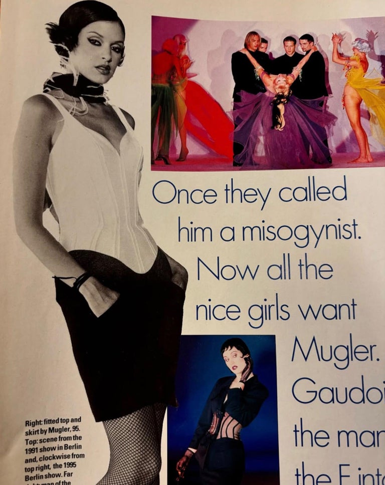 mugler corset dress Rare Thierry Mugler Corset Dress SS 1995 For Sale at 1stDibs