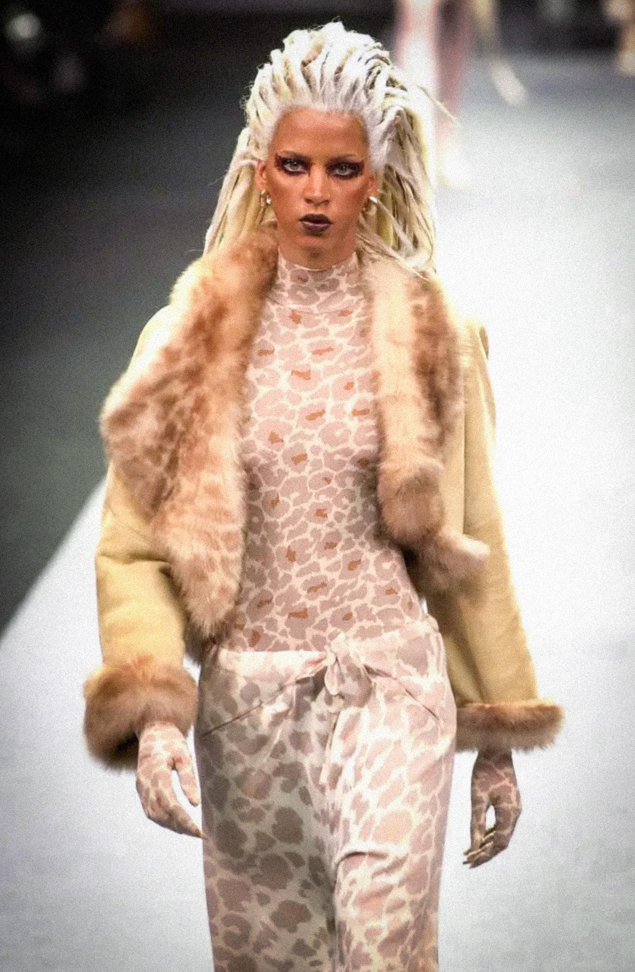 Rare Thierry Mugler Couture Jacket Suede Faux Fur Bolero For Sale 1