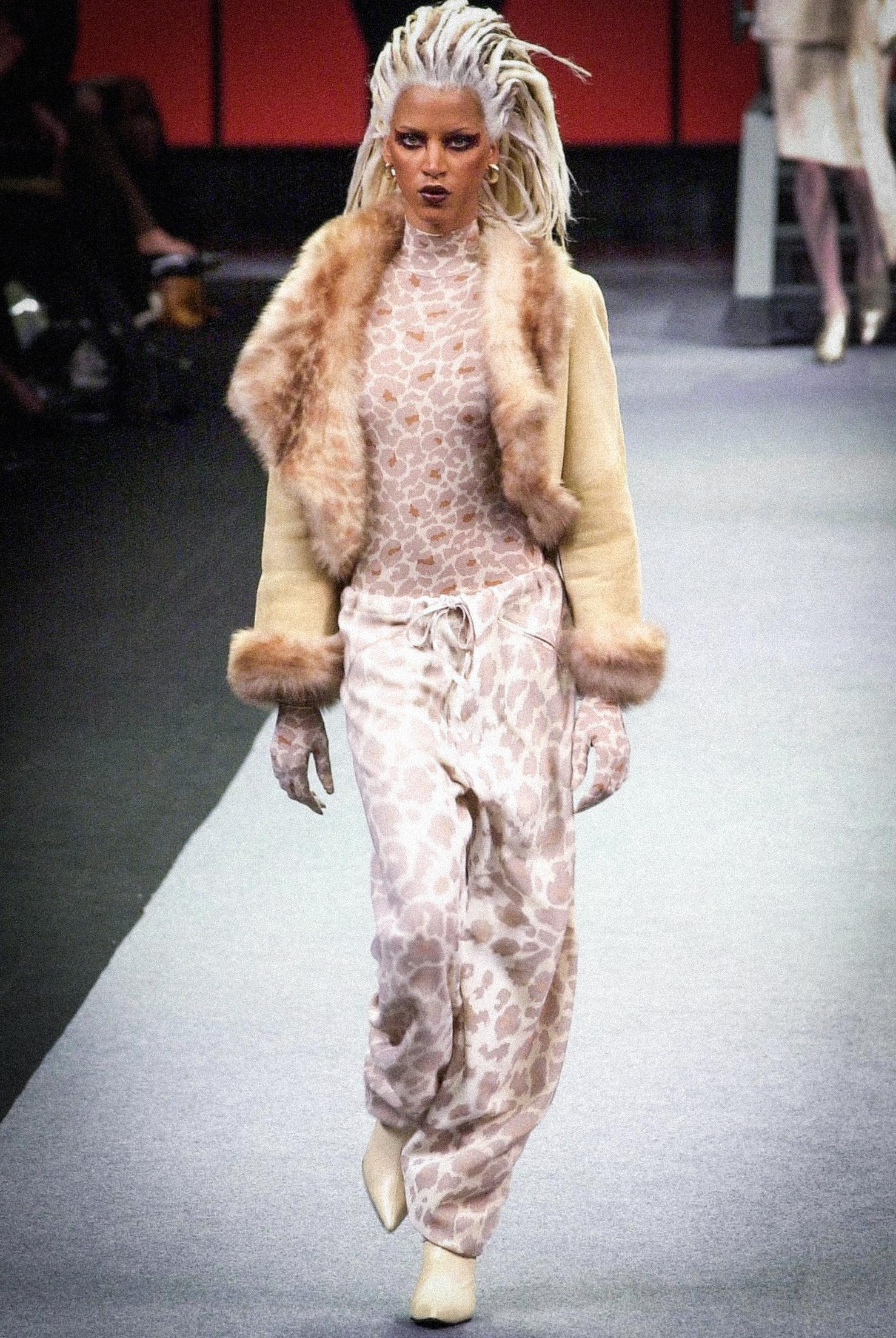 Rare Thierry Mugler Couture Jacket Suede Faux Fur Bolero For Sale 2