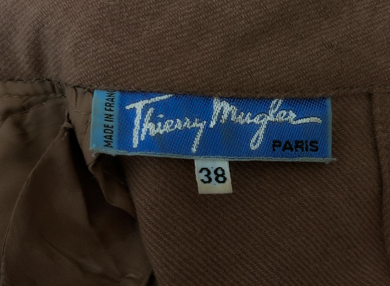 Rare Thierry Mugler FW 1984 Winter of the Angels Dress Wool For Sale 4