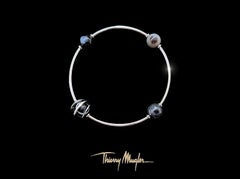 Raro brazalete pulsera Thierry Mugler FW 1987 brazalete planetas Space
