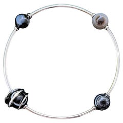 Rare Thierry Mugler FW 1987 Bangle Bracelet Cuff Space Planets