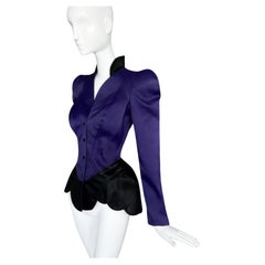 Rare Thierry Mugler Jacket FW 1991 Scallop Hem