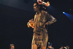 Rare Thierry Mugler SS 1988 Iconic African Collection Sculptural Dress