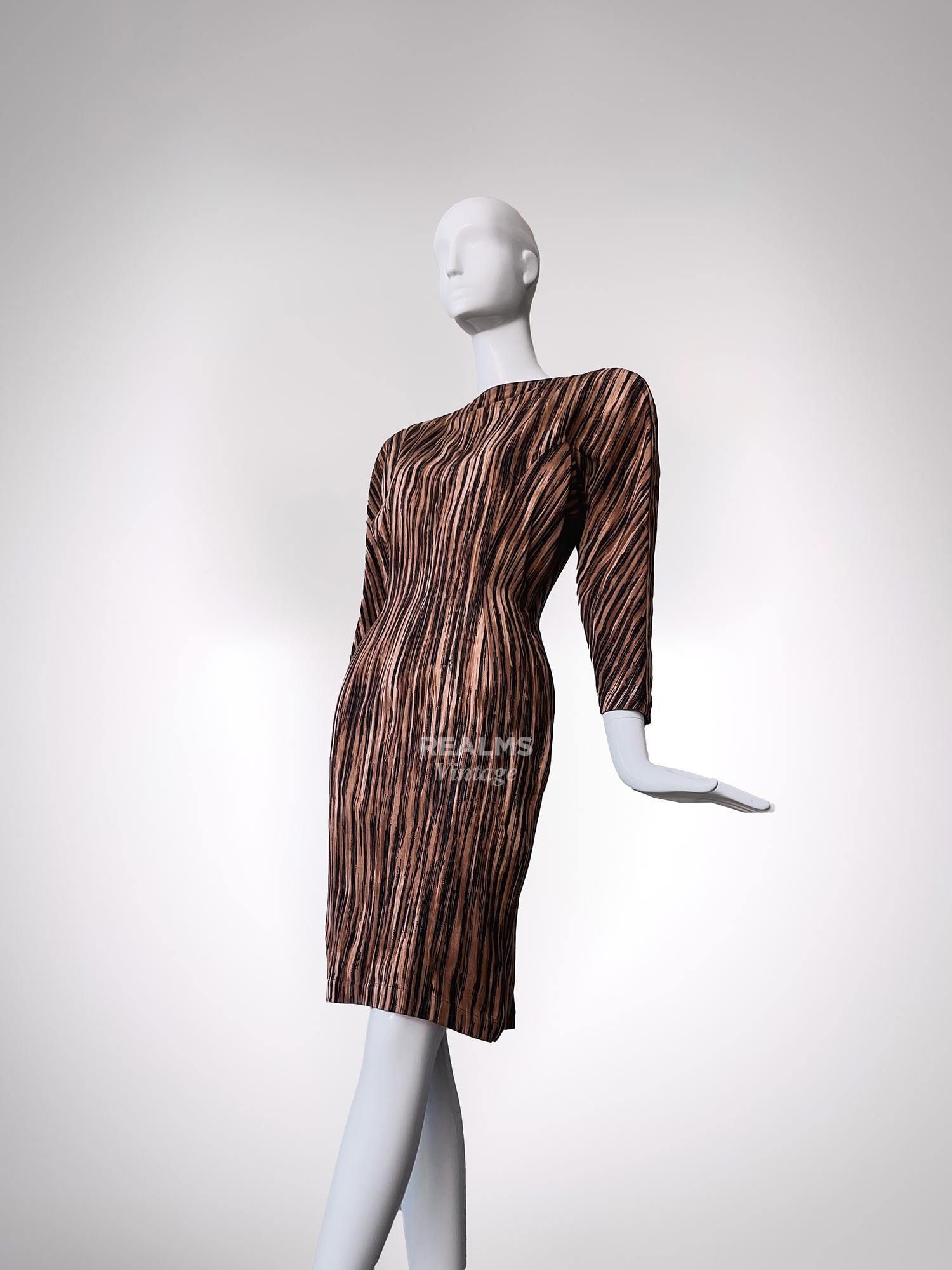 Rare Thierry Mugler SS 1988 Iconic African Collection Sculptural Dress For Sale 6