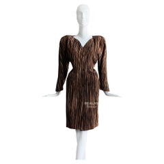 Rare Thierry Mugler SS 1988 Iconic African Collection Sculptural Dress