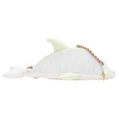 seltene THOM BROWNE Mini Dolphin pastell gestreifte Leder Crossbody Tasche