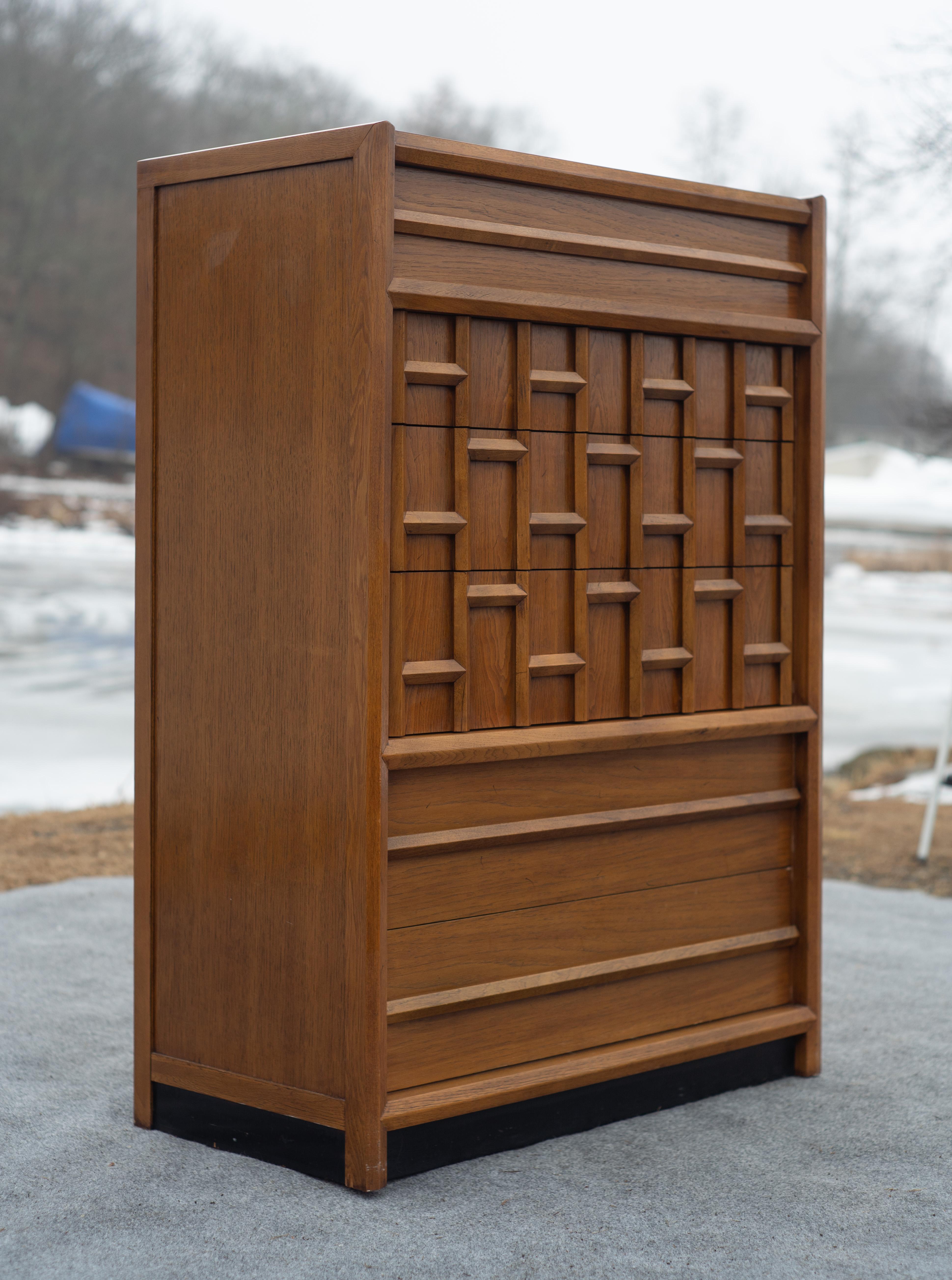 In my decades in this industry, I have never come across this particular bedroom set before. The owner of the affluent home I purchased it from told me upon pickup that they had had family members that worked for Thomasville, and that perhaps she