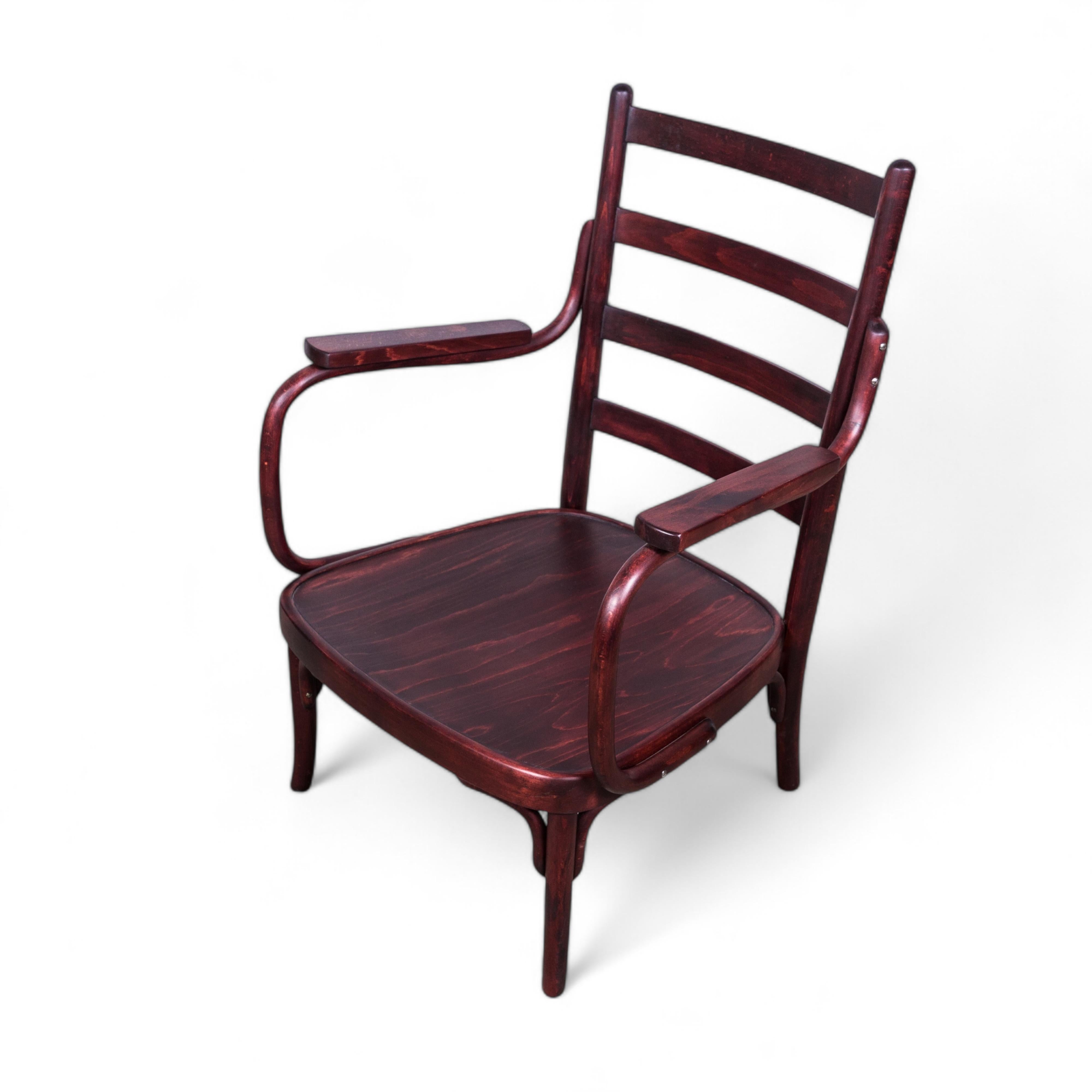 Mid-20th Century Rare Thonet A 403/F bentwood armchair by Josef Frank, 1930s For Sale
