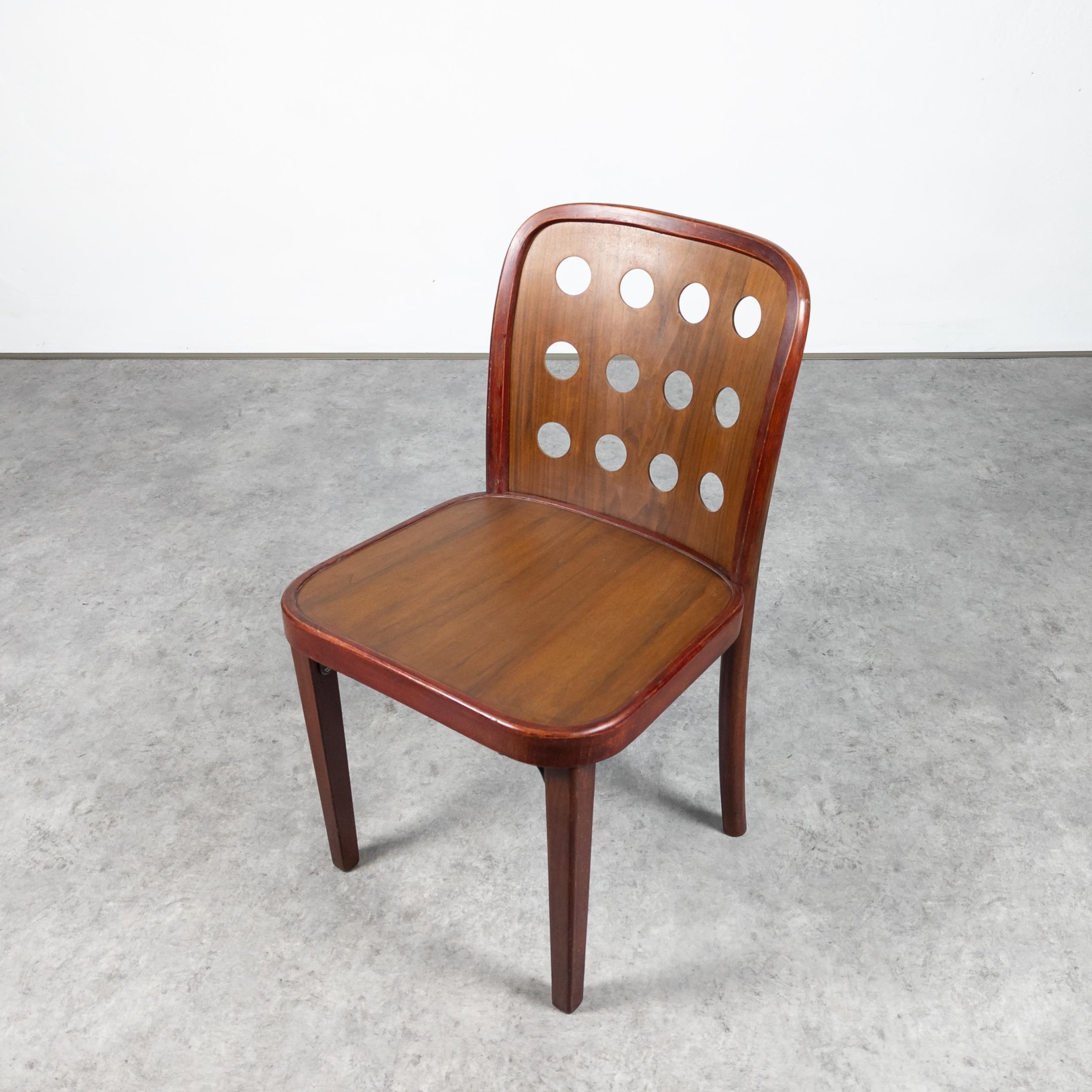 Hêtre Rare chaise Thonet a 811 de Josef Hoffmann & Oswald Haerdtl