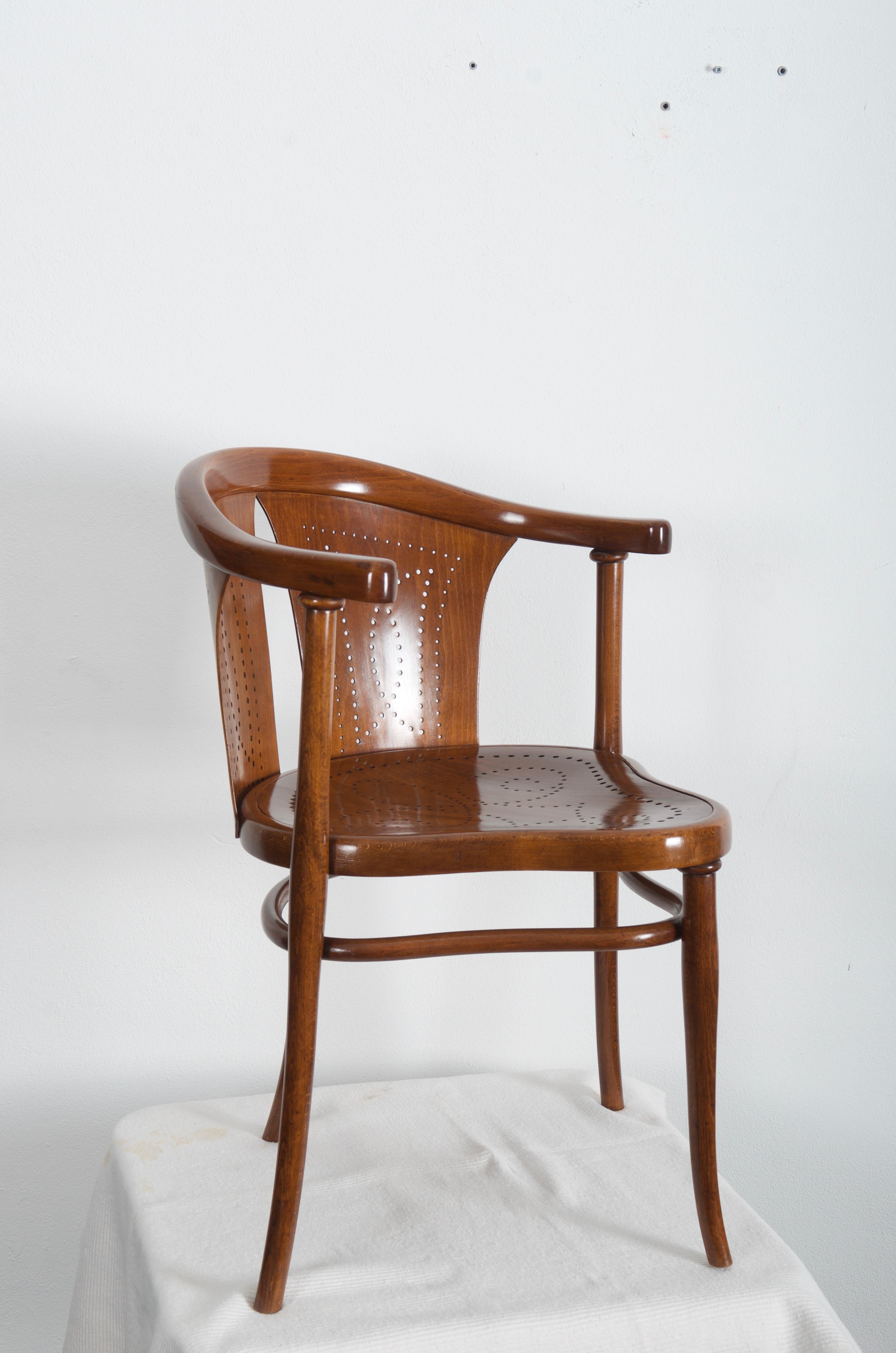 Beech Rare Thonet Armchair Desk Chair Nr. 1