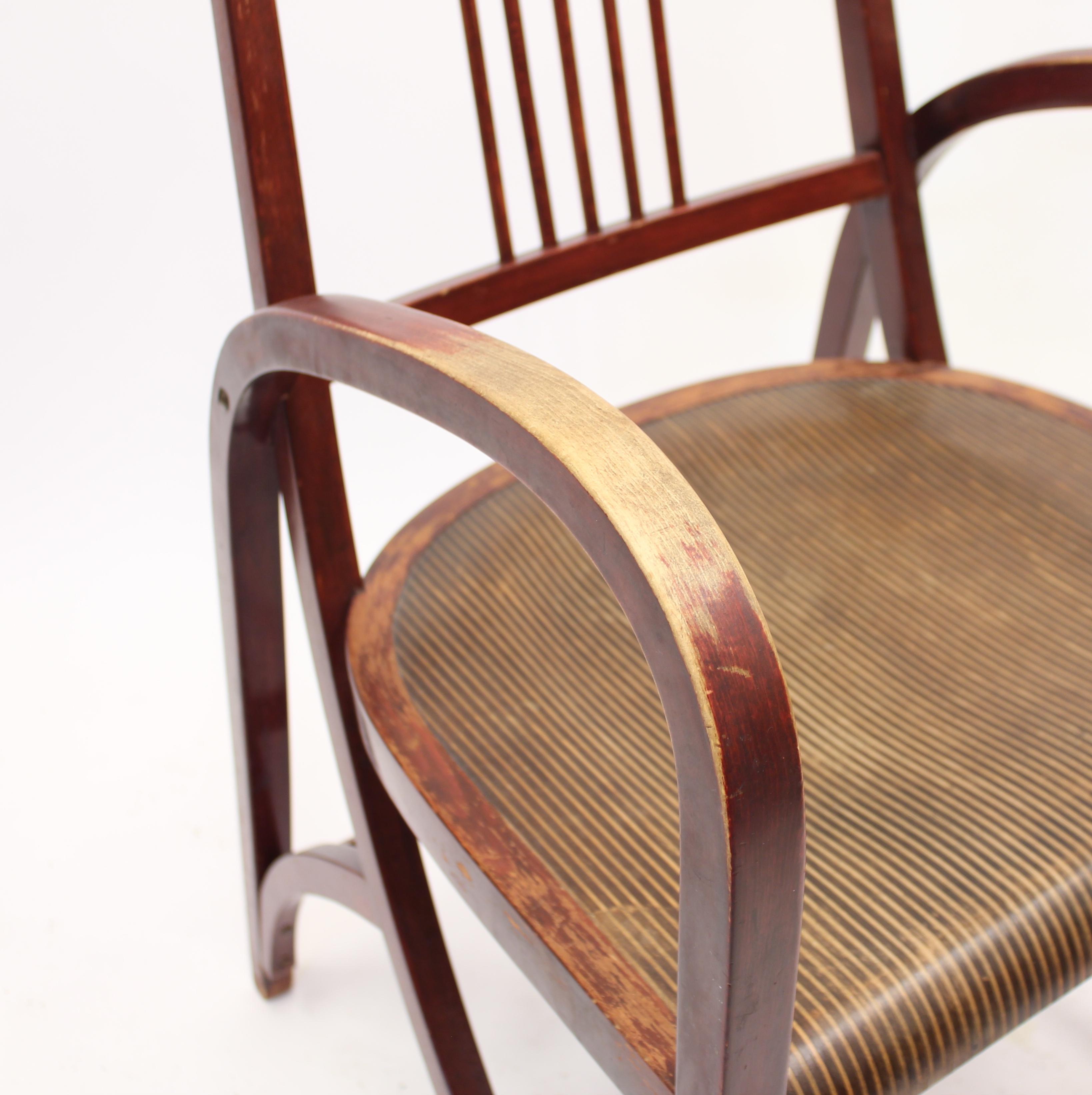 Rare Thonet Armchair Model 511, ca 1904 3