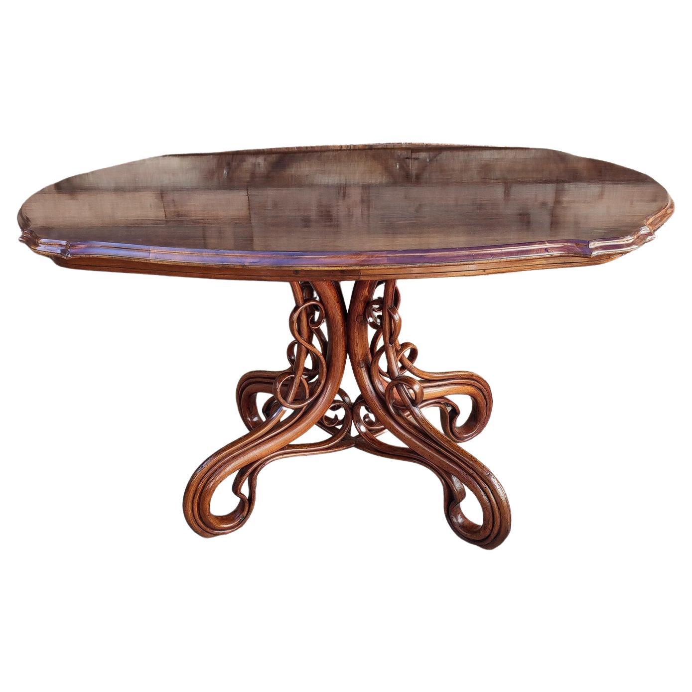 Original Bentwood Round Table, 1950s at 1stDibs