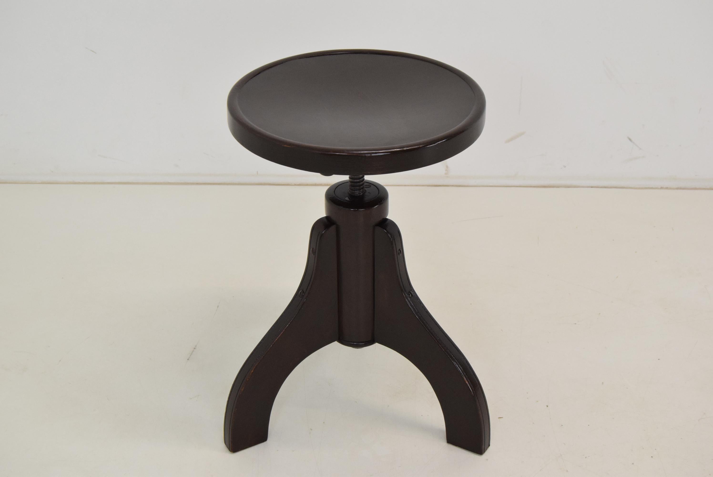 Rare Thonet Swivel Piano Stool, Circa 1940's.  For Sale 7