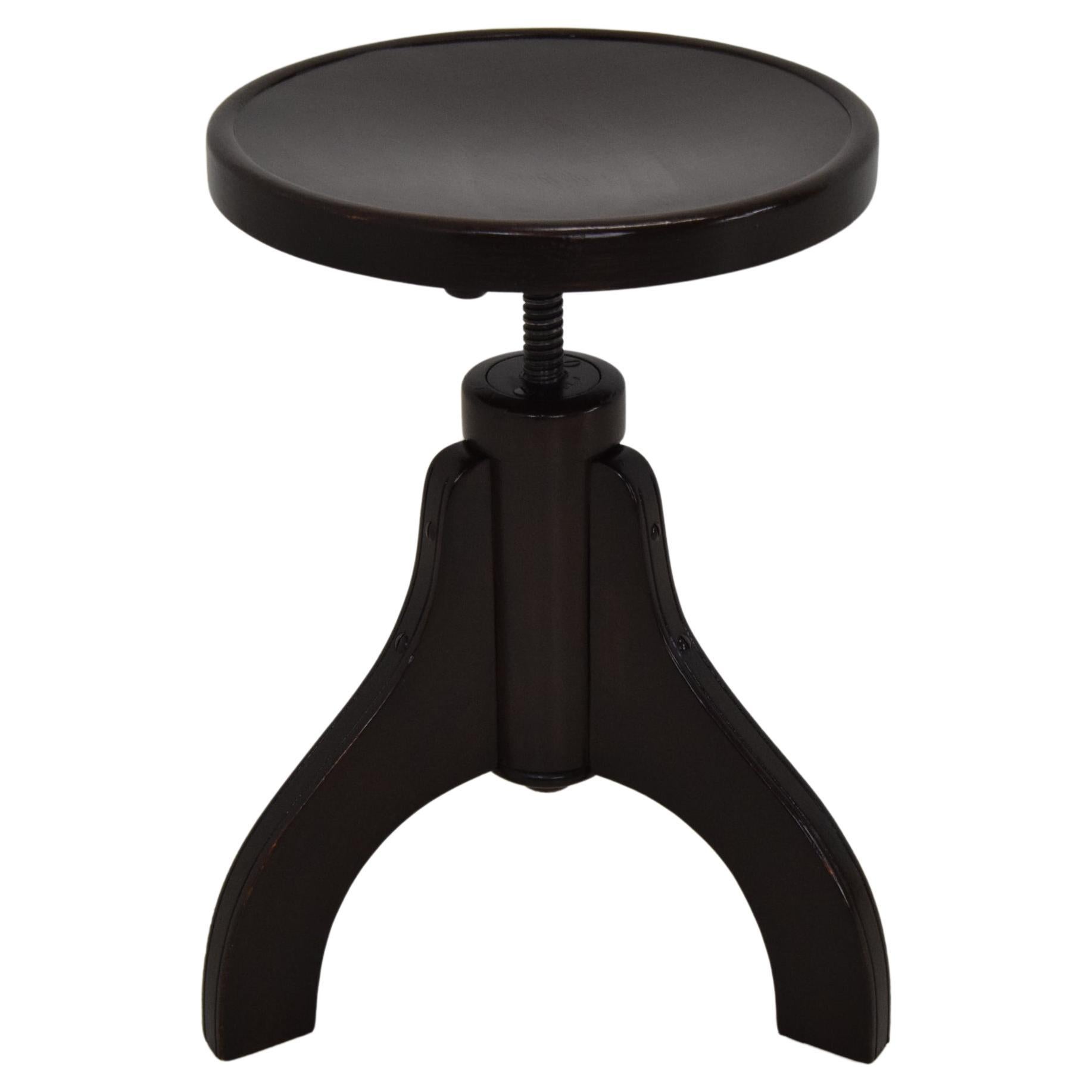 Rare Thonet Swivel Piano Stool, Circa 1940's.