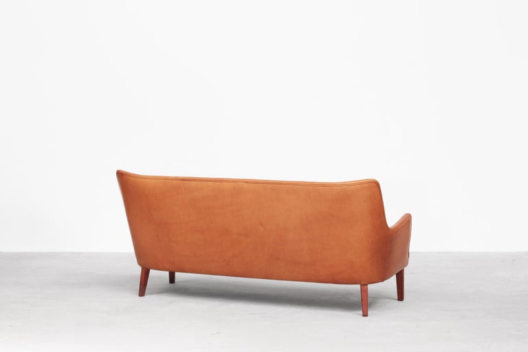 Rare Three-Seat Sofa by Arne Vodder for Ivan Schlechter, Denmark, 1953 For  Sale at 1stDibs