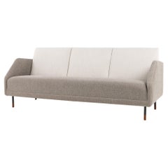 Vintage Rare three-seater sofa in grey textile by Finn Juhl