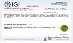 Rare Tiffany & Co 18K Peridot Ring Size 5 IGI Certified