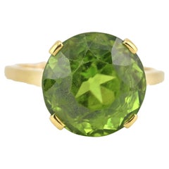Raro anello di peridoto Tiffany & Co. 18 carati, misura 5, certificato IGI