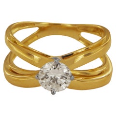 Rare Tiffany & Co. Crossover Diamond Ring