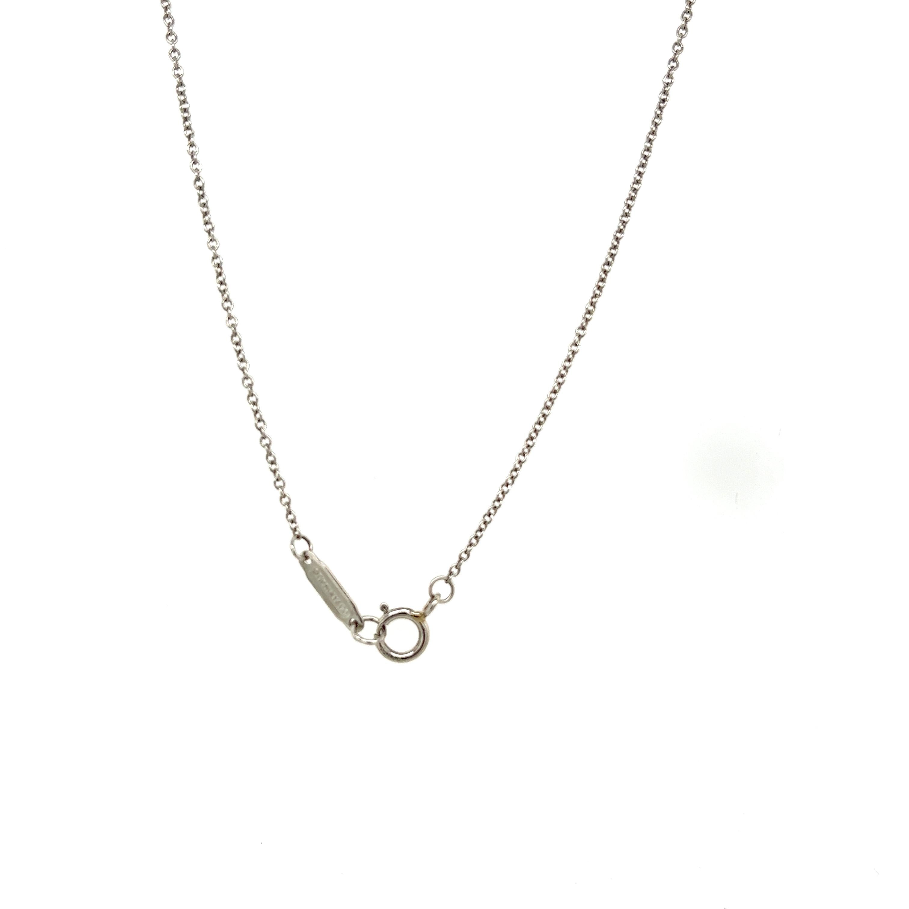 Rare Tiffany & Co. Fleur de Lis Diamond Platinum Key Pendant Necklace For Sale 6