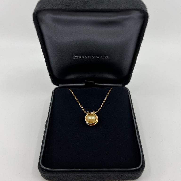 Rare Tiffany and Co Hardwear Golden Southsea Pearl 18k Yellow Gold Link ...