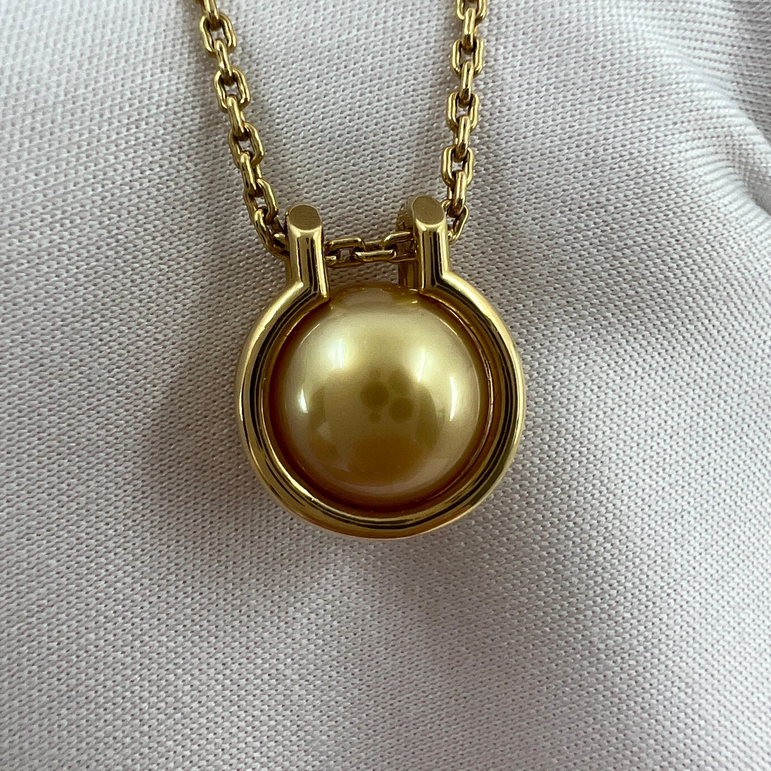 Rare Tiffany & Co. Hardwear Golden Southsea Pearl 18k Yellow Gold Link Necklace 2