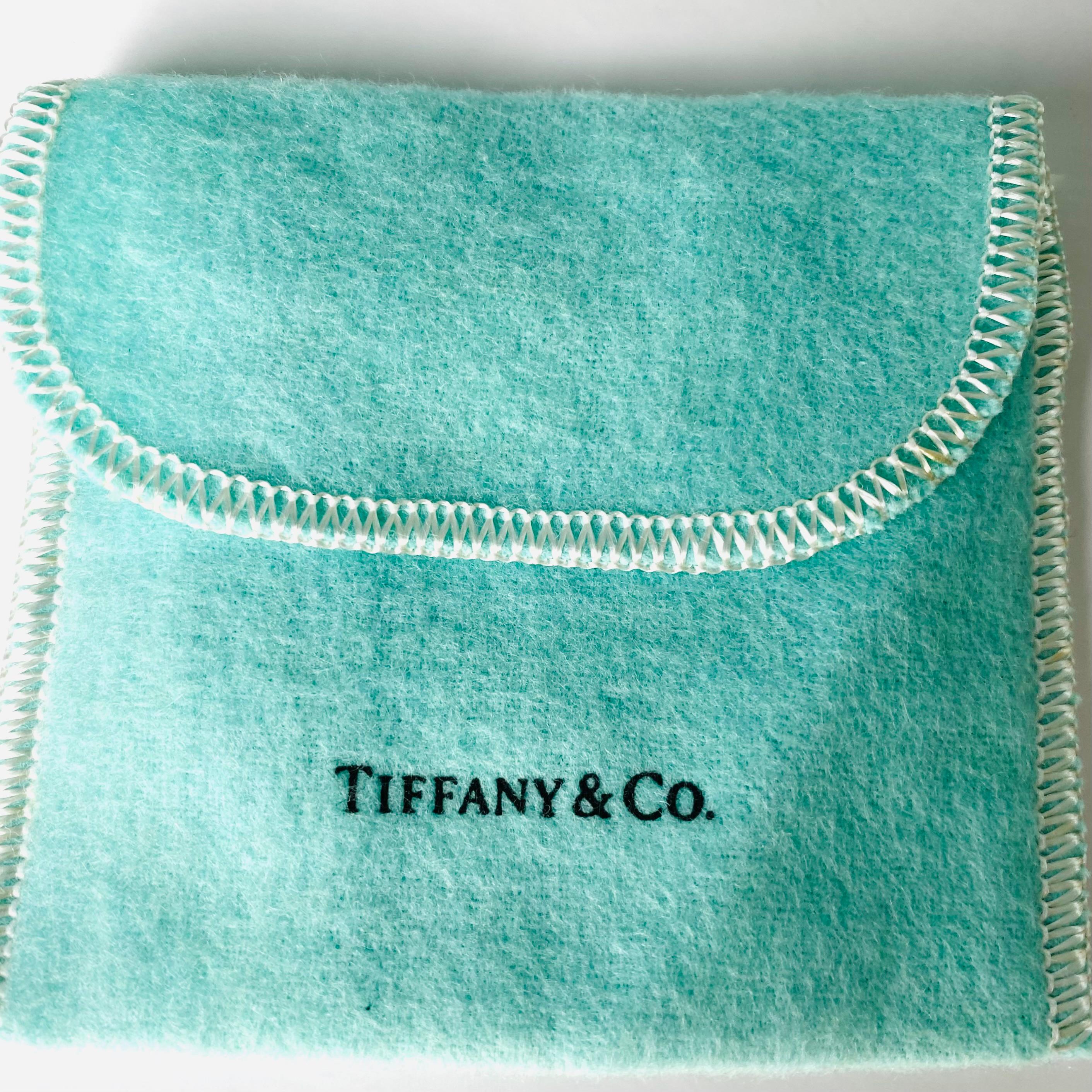 Women's or Men's Rare Tiffany Co Heart Shaped Mixture Gold Silver Metal One Inch Wide Necklace