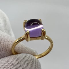 Rare Tiffany & Co. Paloma Picasso Amethyst Sugar Stack Loaf 18k Yellow Gold Ring