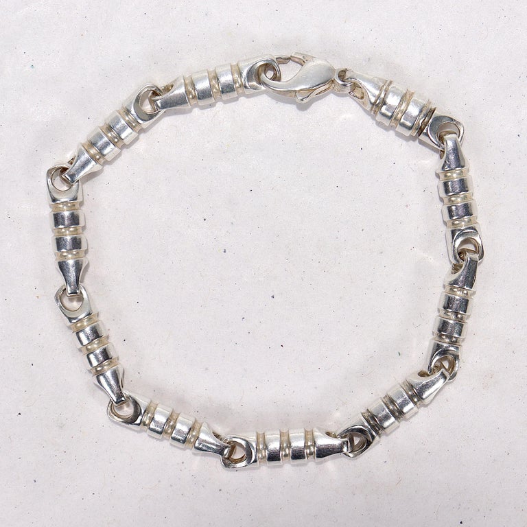 Rare Tiffany and Co. Paloma Picasso 'Groove' Link Bracelet in