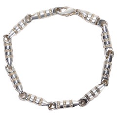 Seltenes Tiffany & Co.-Geschirr Paloma Picasso 'Groove' Gliederarmband aus Sterlingsilber