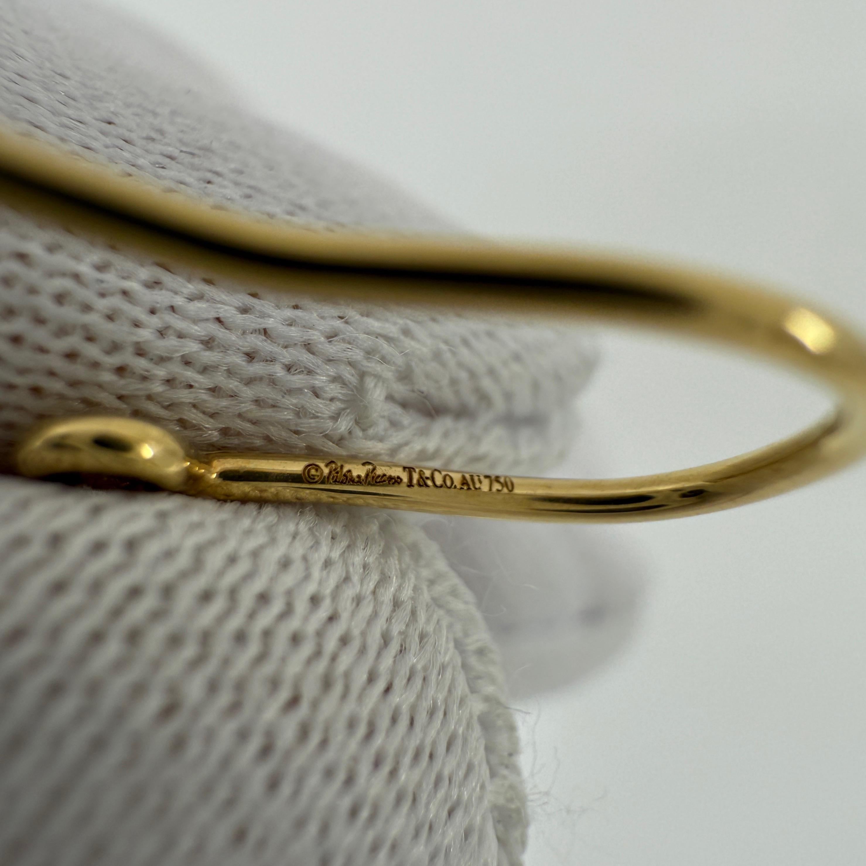 Rara Tiffany & Co. Orecchini a goccia in oro con foglie di Oliver e citrino di Paloma Picasso in vendita 1