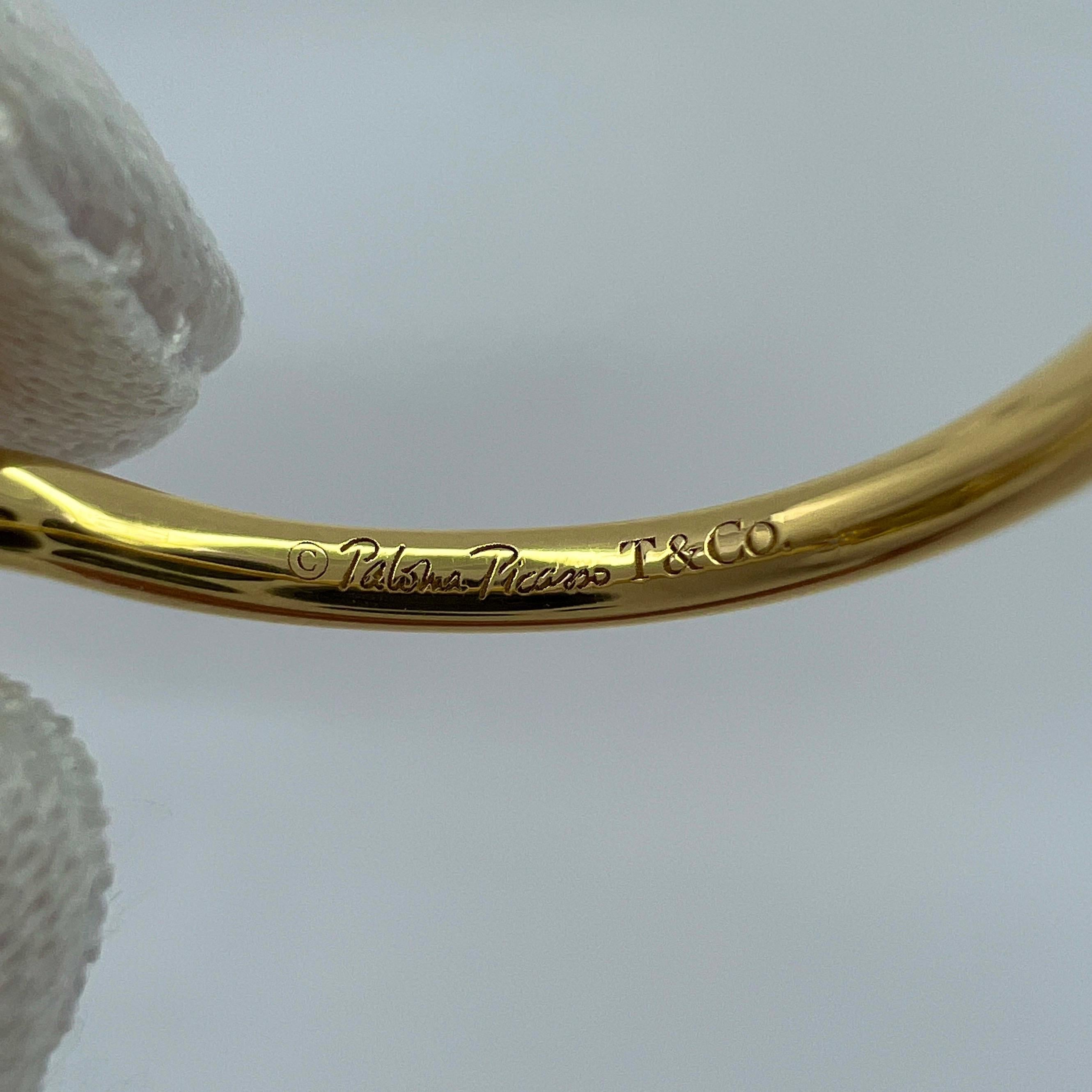 Rare Tiffany & Co. Paloma Picasso Yellow Citrine Sugar Stack Loaf 18k Gold Ring 3