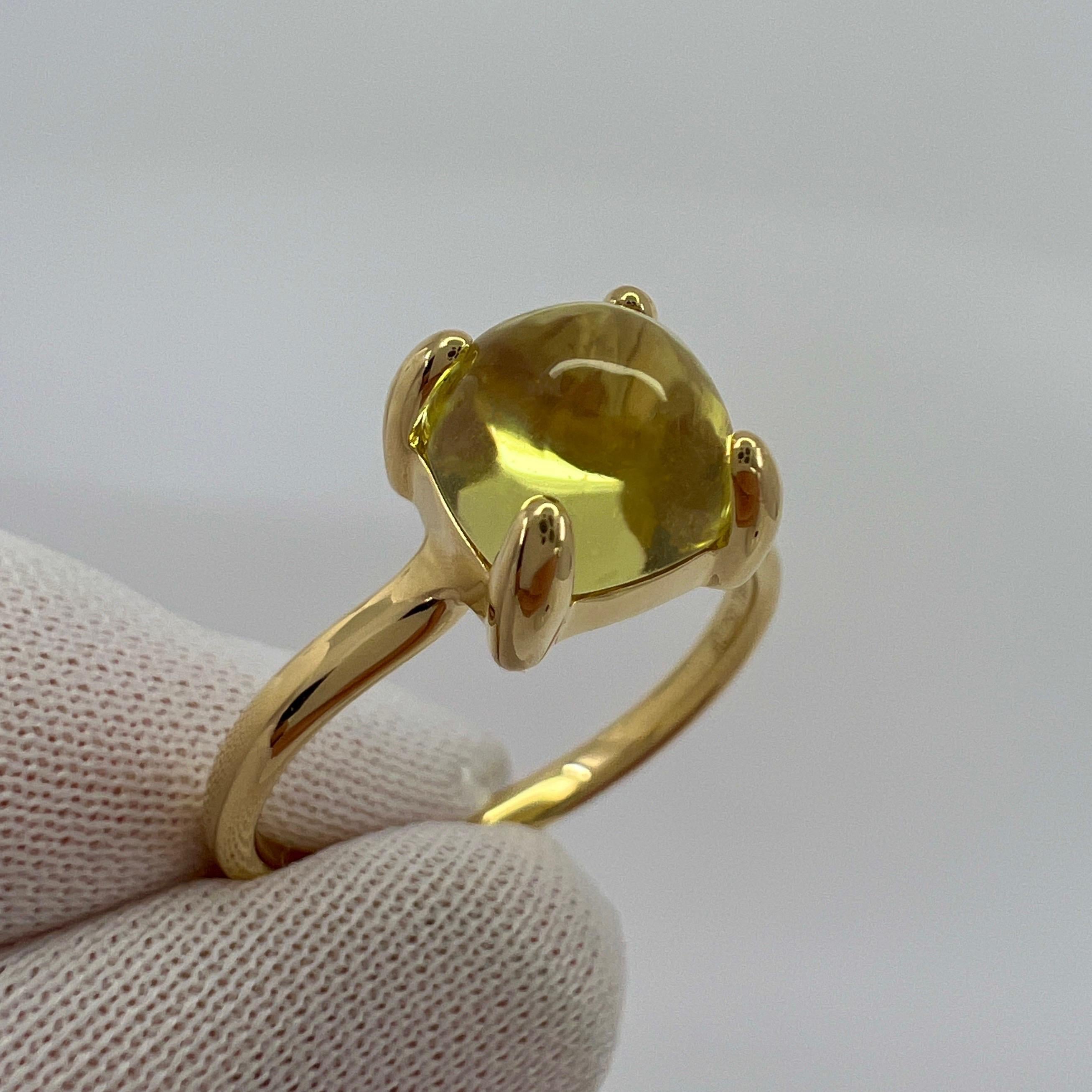 Rare Vintage Tiffany & Co. Paloma Picasso Yellow Citrine Sugar Stack 18k Yellow Gold Ring.

A beautiful and rare sugarloaf yellow citrine ring from the Tiffany & Co Paloma Picasso collection.

Fine jewellery houses like Tiffany only use the finest