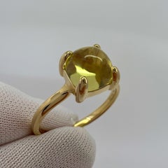 Rare Tiffany & Co. Paloma Picasso Yellow Citrine Sugar Stack Loaf 18k Gold Ring
