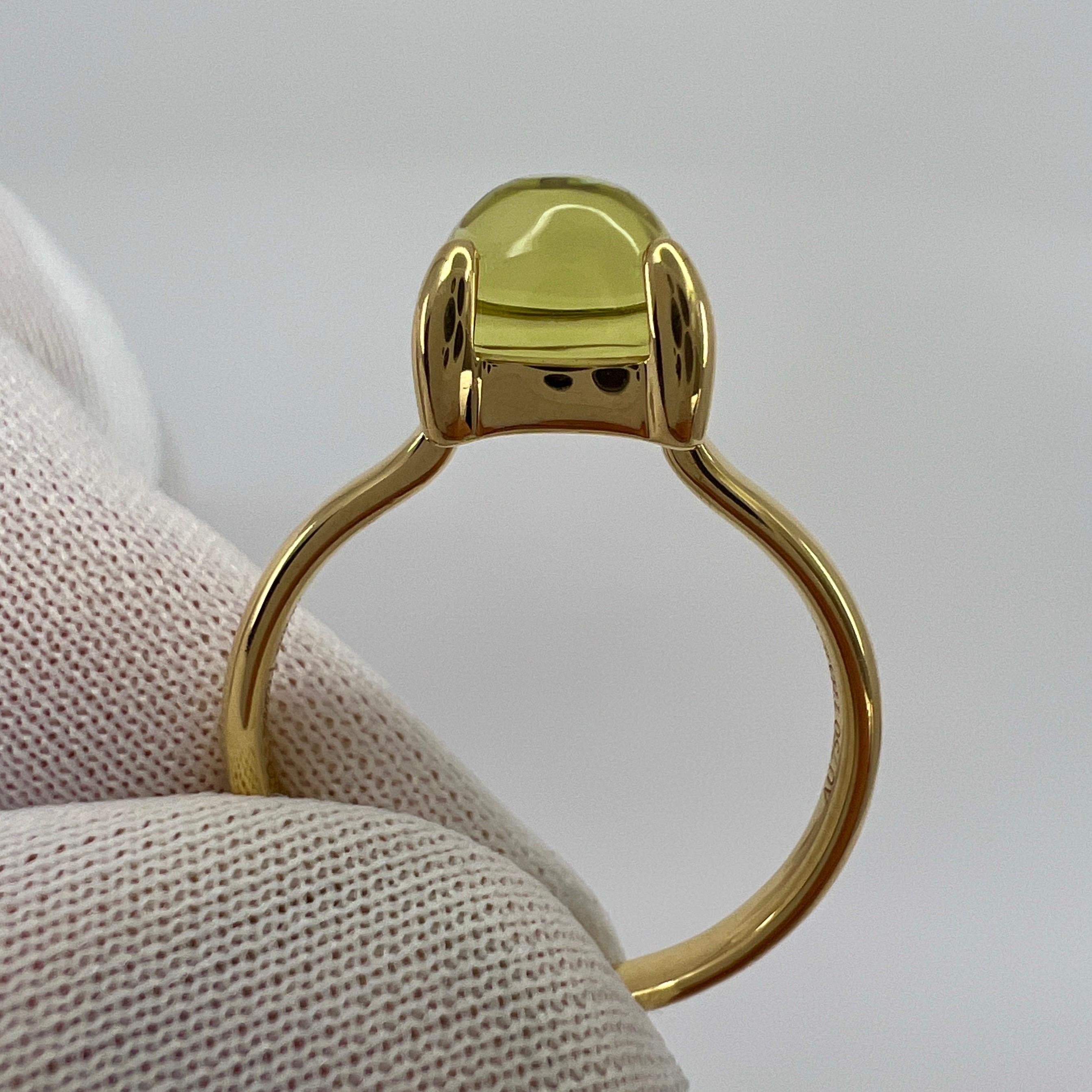 Rare Tiffany & Co. Paloma Picasso Yellow Citrine Sugar Stack Loaf 18k Gold Ring 1