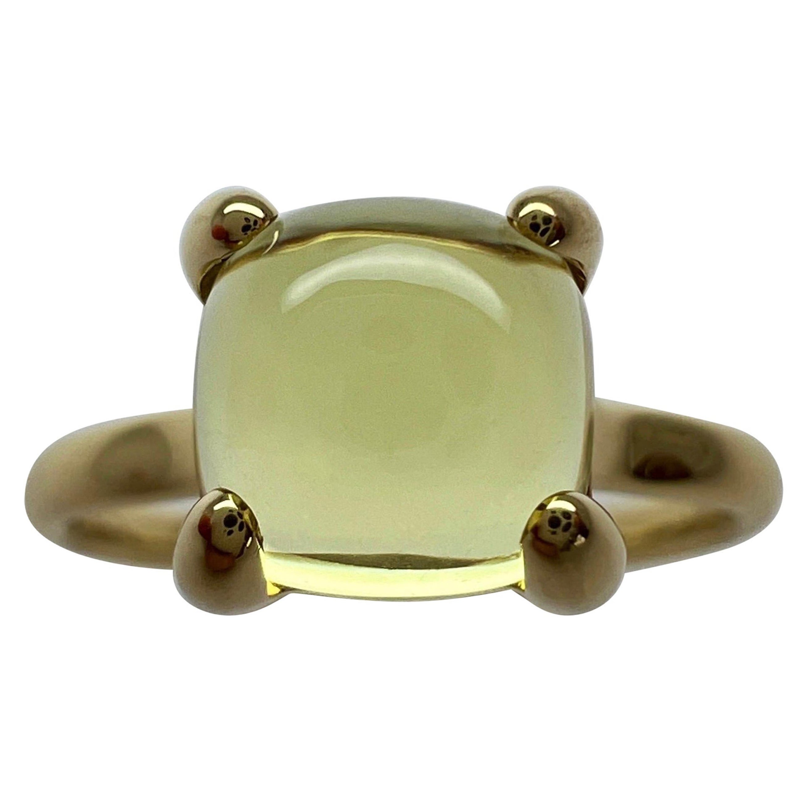 Rare Tiffany & Co. Paloma Picasso, bague feuille de sucre empilable en or 18 carats avec citrine jaune