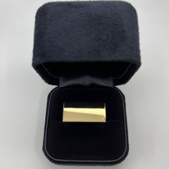 Rare Tiffany & Co. Rectangle Made In Italy 18k Yellow Gold Bold Statement Ring