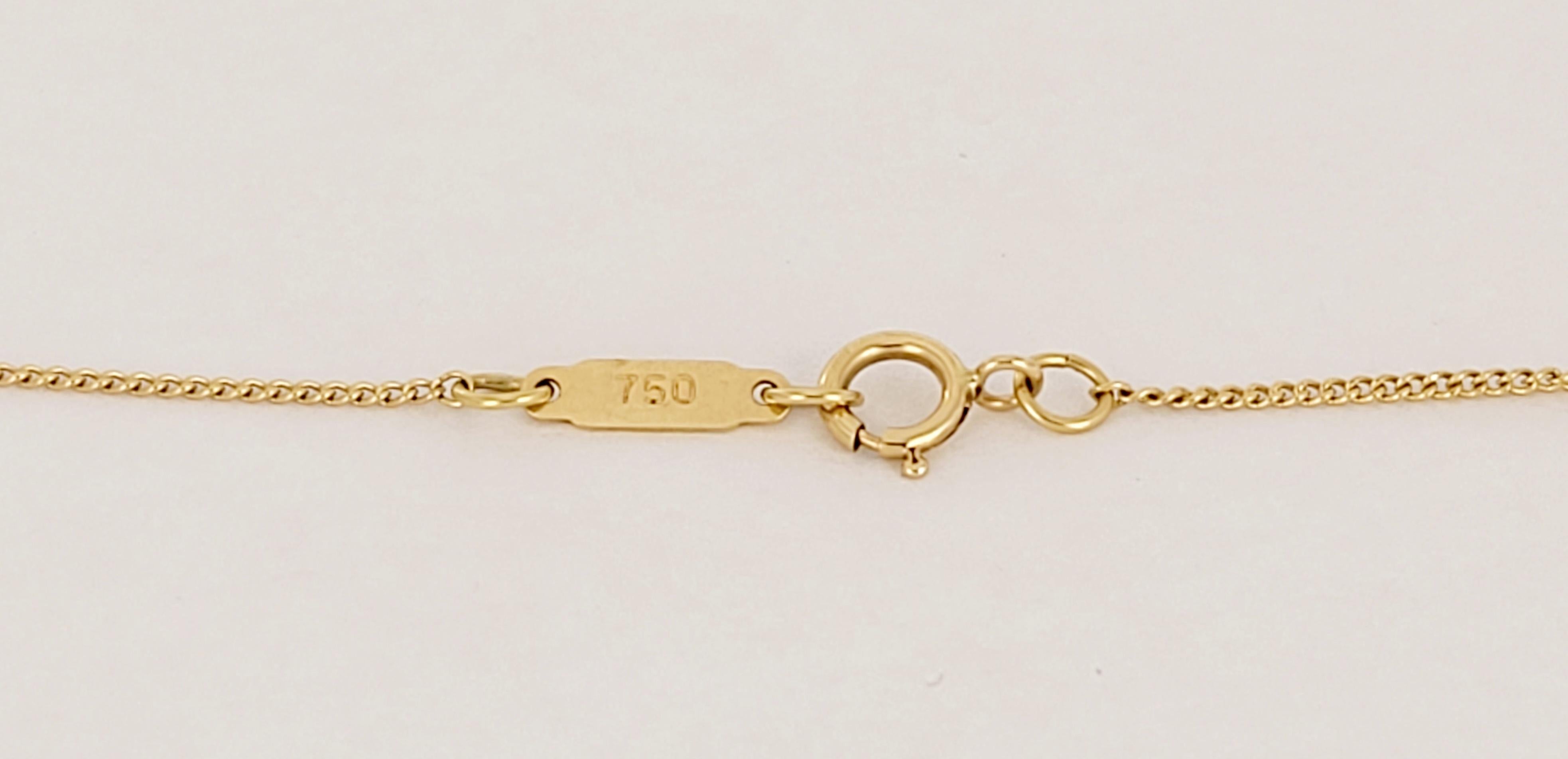 Women's Rare Tiffany & Co. White Pearl And Diamond 18k Yellow Gold Pendant Necklace