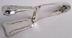 Rare Tiffany Japanese Sterling Silver Asparagus Tongs