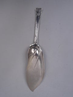 Rare Tiffany Lap Over Edge Japonesque Dragonfly Fish Slice
