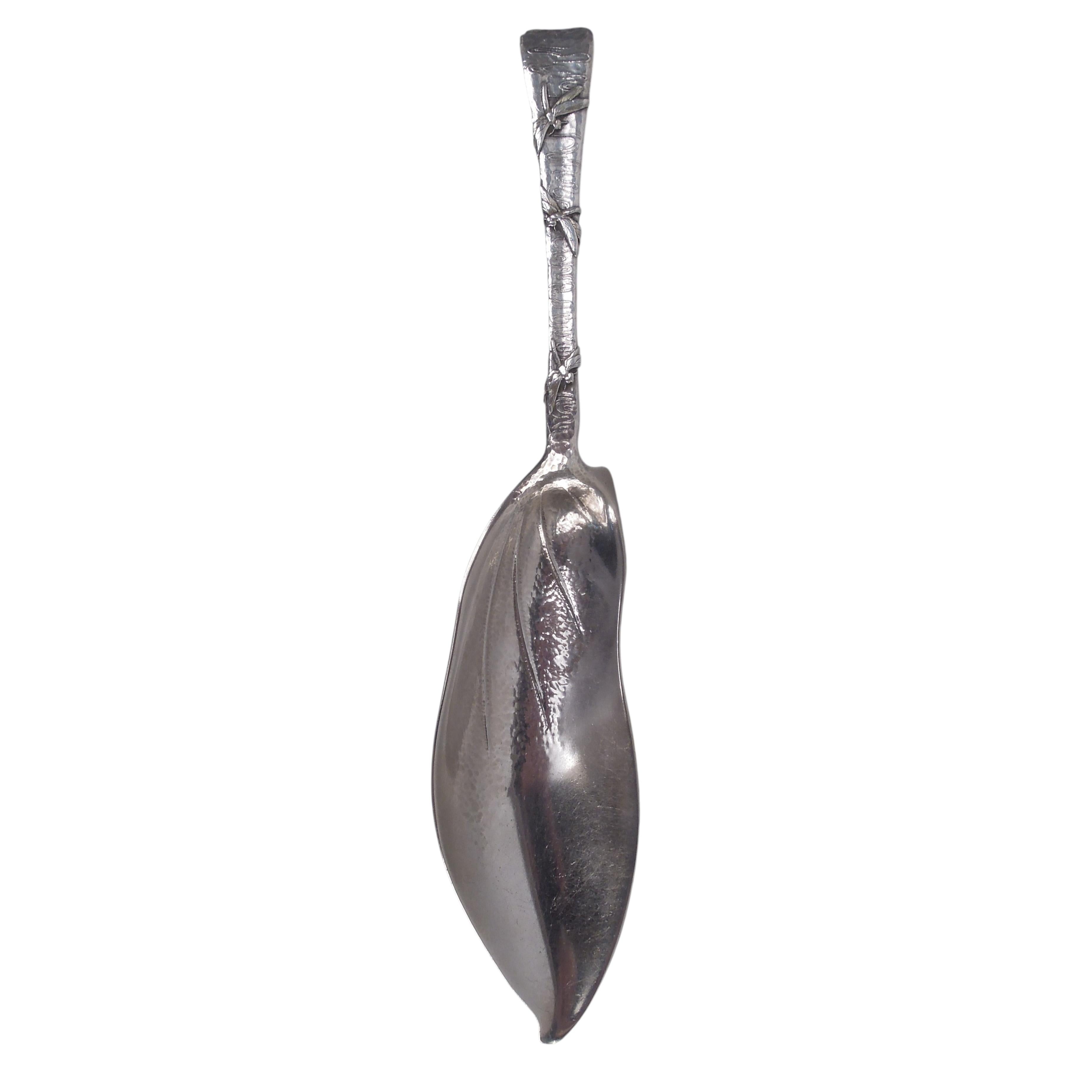 Rare Tiffany Lap Over Edge Japonesque Dragonfly Fish Slice For Sale